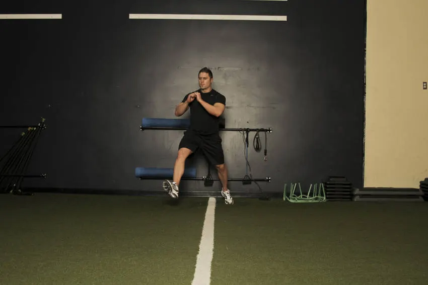 Alternate Leg Diagonal Bound exercise