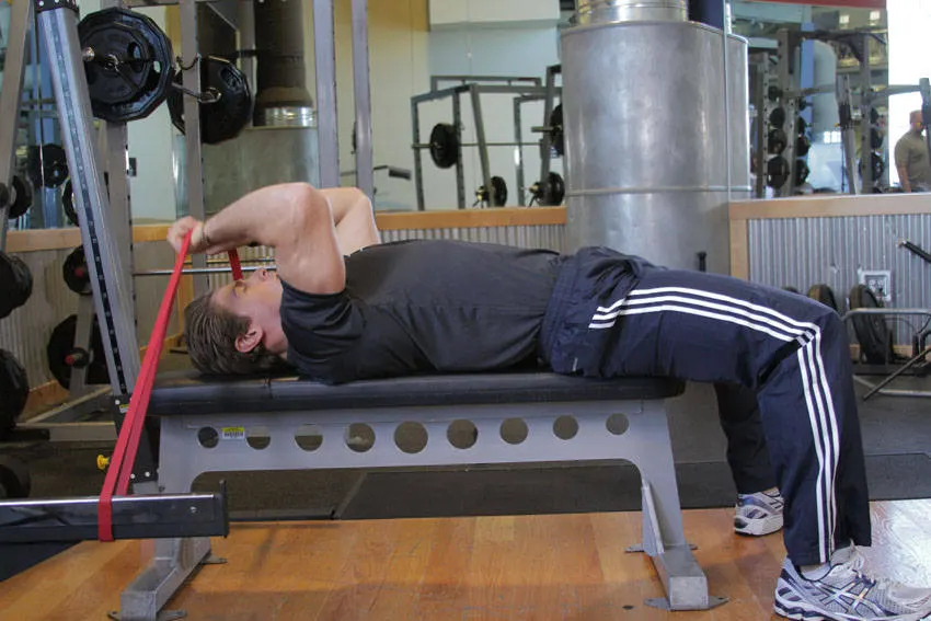 Band Skull Crusher exercise