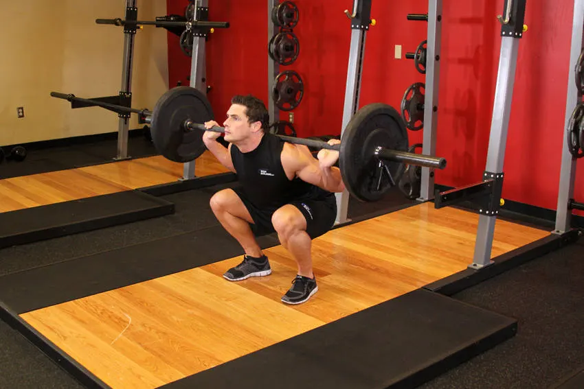 Barbell Full Squat — end position