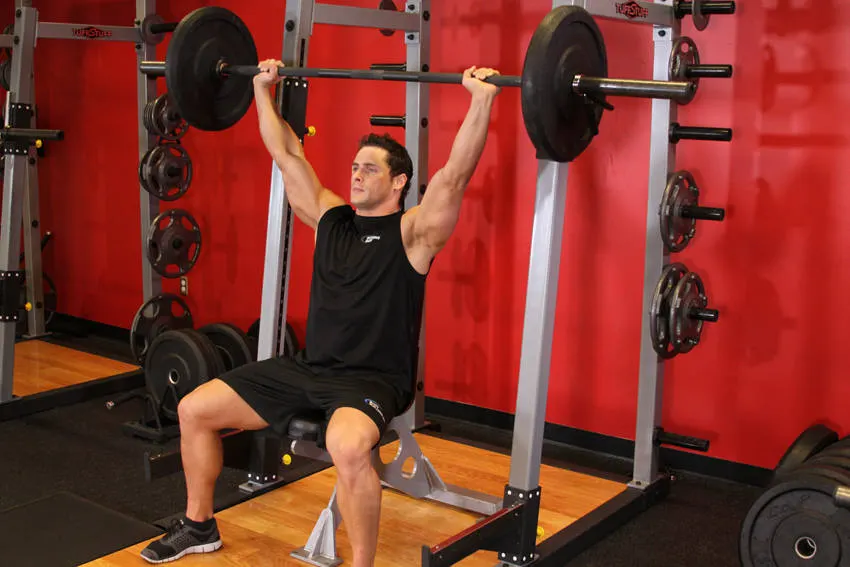 Barbell Shoulder Press exercise