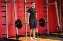 Barbell Shrug Behind The Back exercise