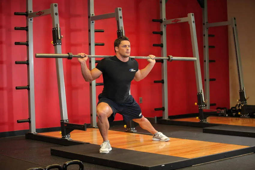 Barbell Side Split Squat — end position