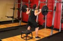 Barbell Squat To A Bench exercise