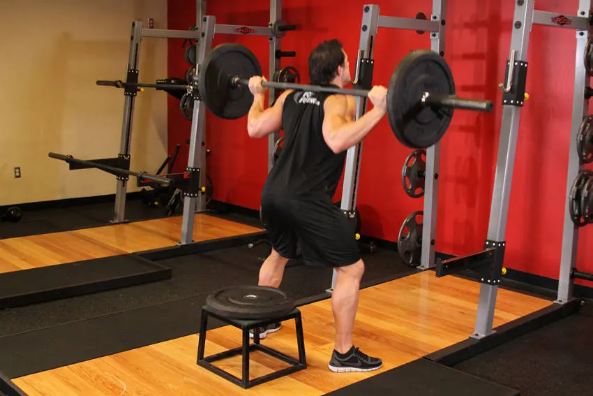 Barbell Squat To A Bench exercise