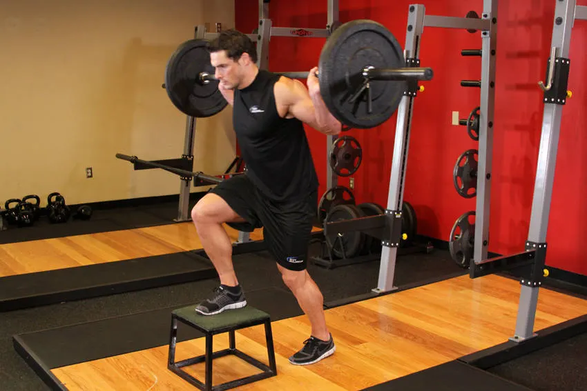 Barbell Step Ups exercise