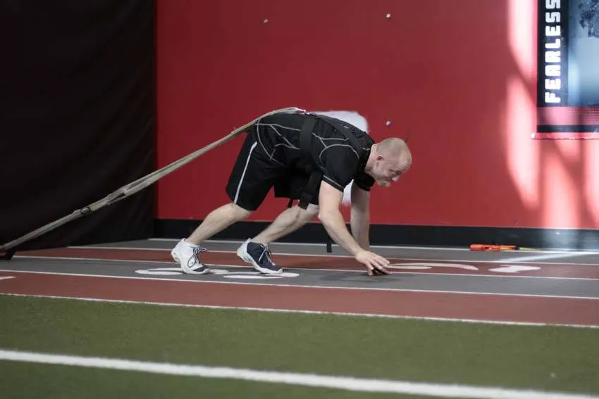 Bear Crawl Sled Drags exercise