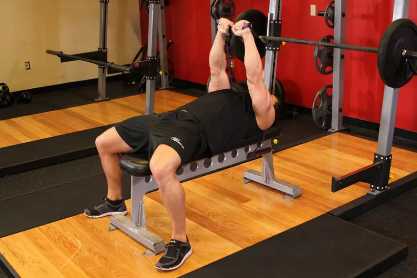 Bench Press - With Bands — end position