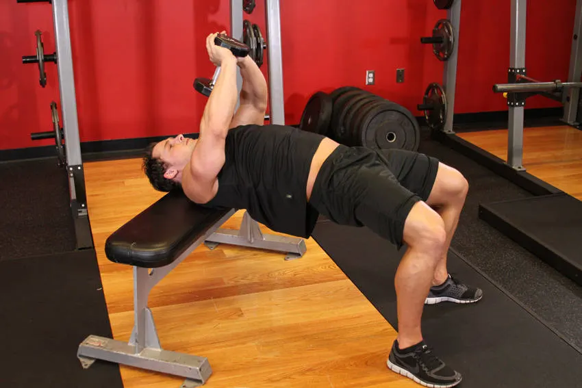 Bent-Arm Dumbbell Pullover exercise