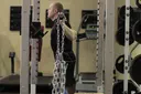 Box Squat with Chains exercise