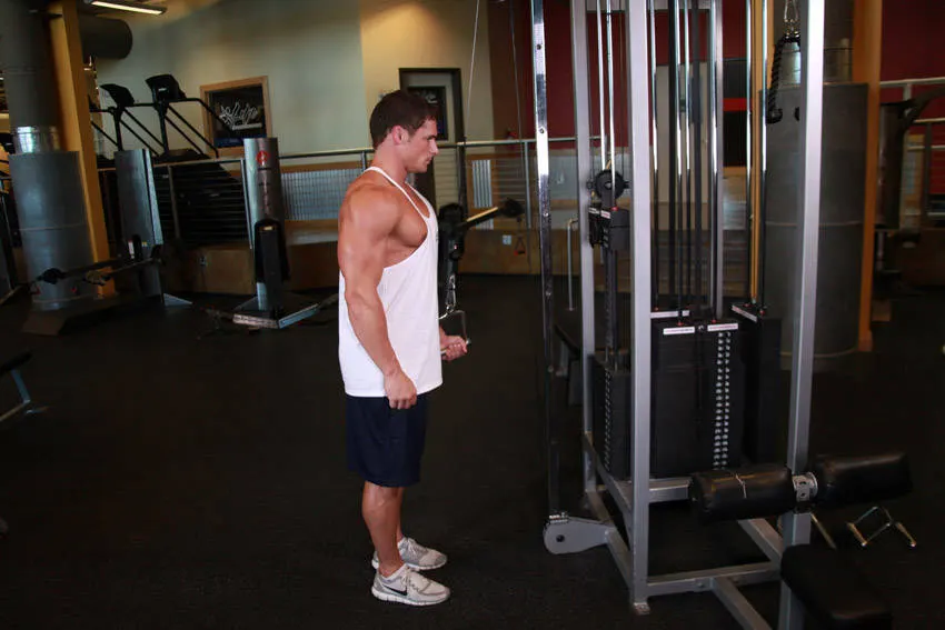 Cable One Arm Tricep Extension exercise