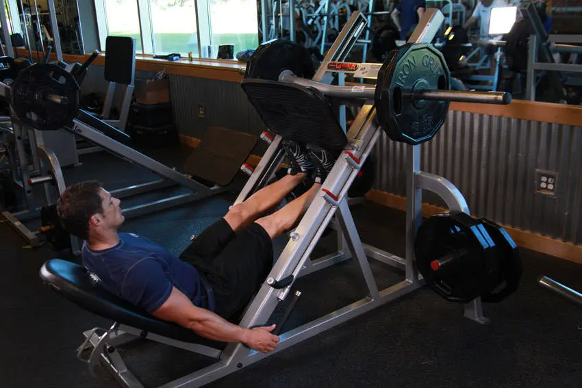 Calf Press On The Leg Press Machine exercise