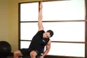 Chair Lower Back Stretch exercise
