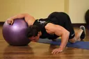Chest Stretch on Stability Ball exercise