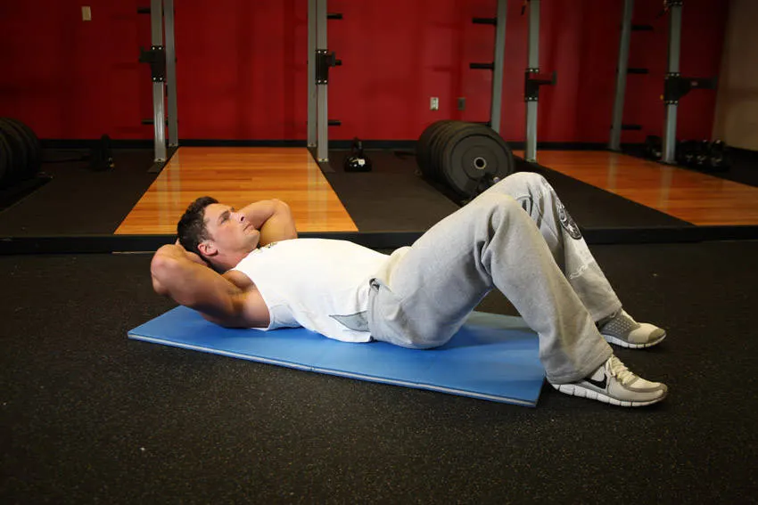 Cross-Body Crunch exercise