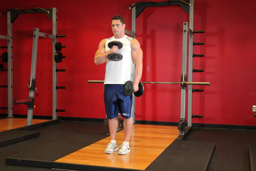 Cross Body Hammer Curl exercise