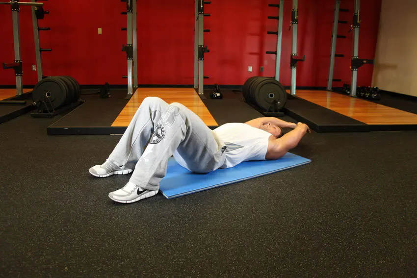 Crunch - Hands Overhead exercise