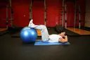 Crunch - Legs On Exercise Ball exercise
