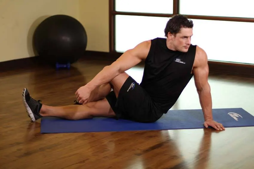 Dancer's Stretch — end position