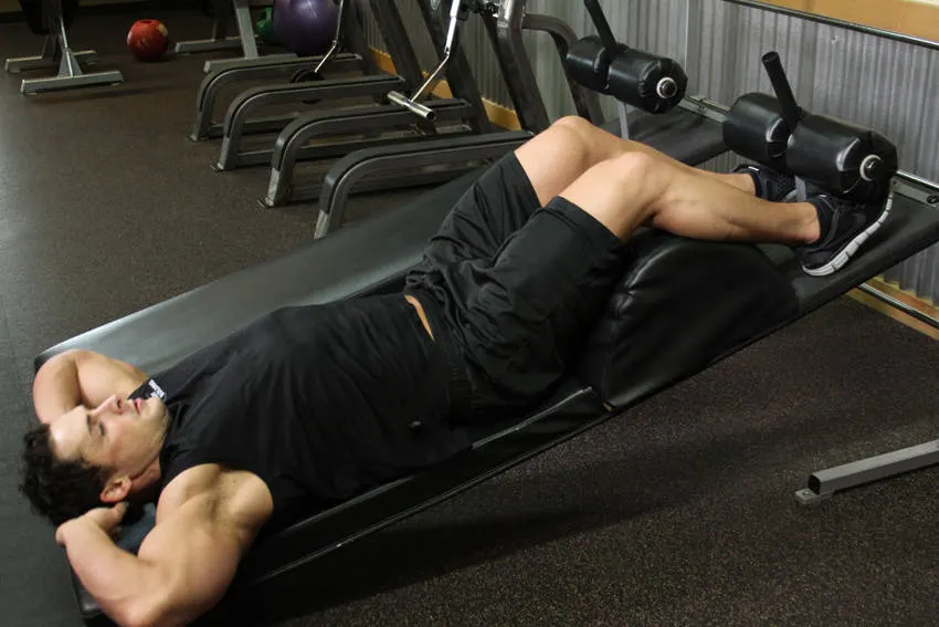 Decline Crunch exercise