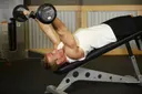 Decline EZ Bar Triceps Extension exercise