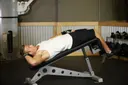Decline Oblique Crunch exercise