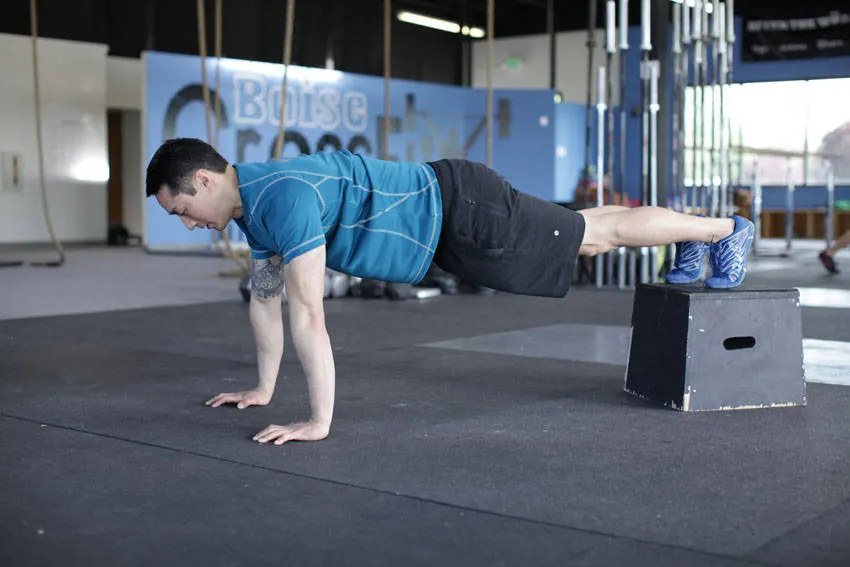 Decline Push-Up exercise