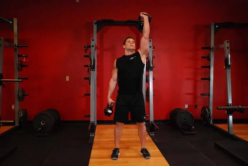Double Kettlebell Windmill exercise