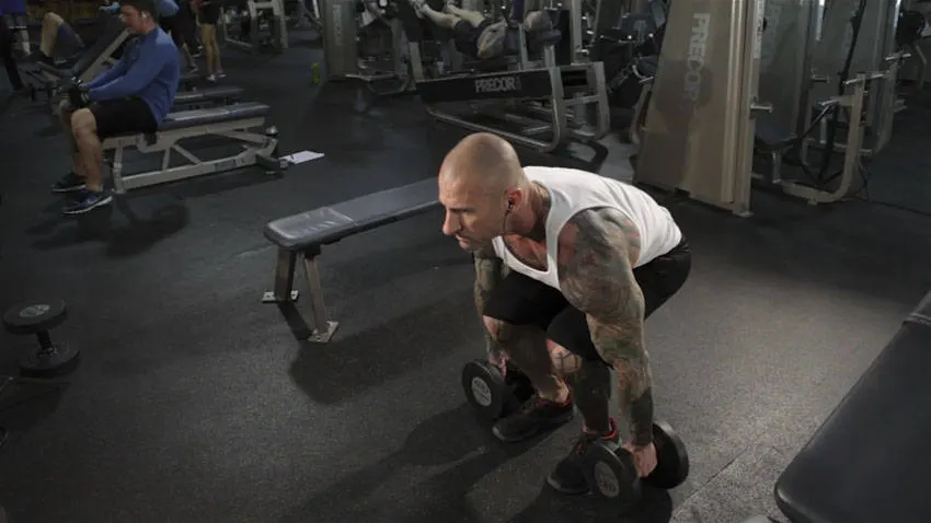 Dumbbell Clean exercise