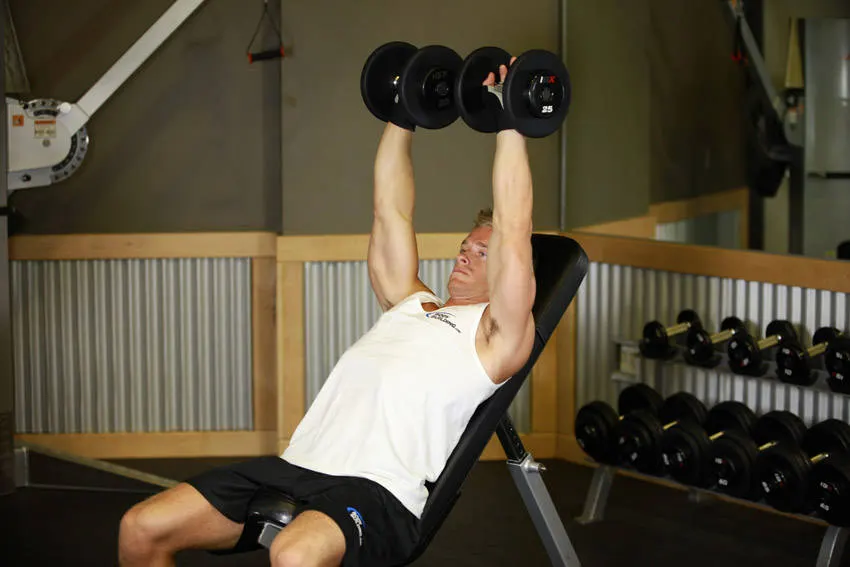 Dumbbell Incline Shoulder Raise exercise