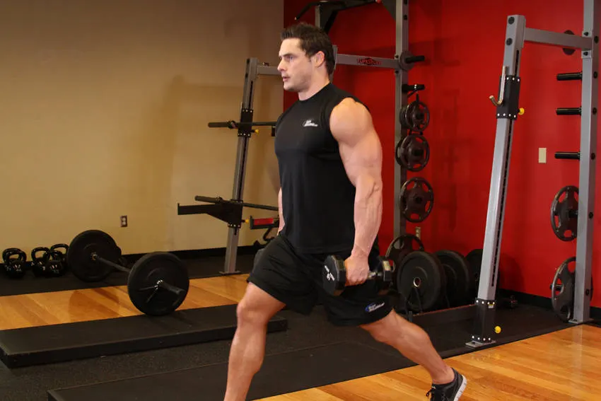 Dumbbell Lunges exercise
