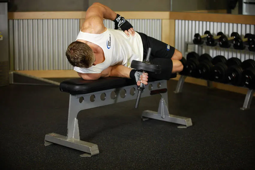Dumbbell Lying Supination exercise