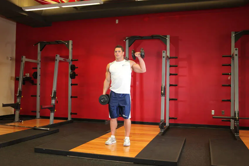 Dumbbell One-Arm Shoulder Press exercise