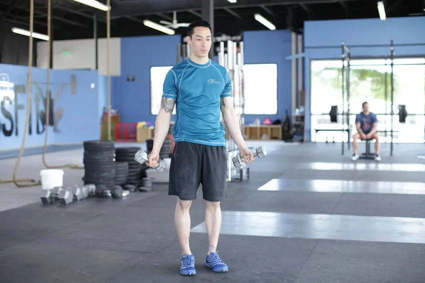 Dumbbell Scaption exercise