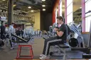Dumbbell Seated Box Jump exercise