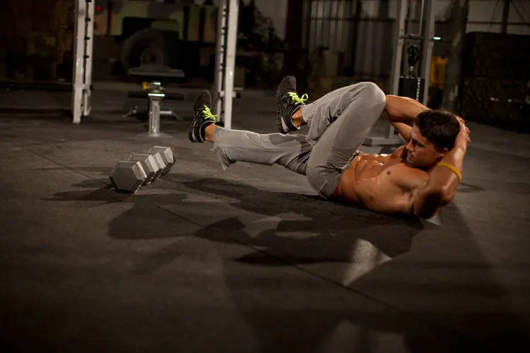Elbow to Knee exercise