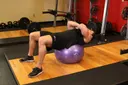 Exercise Ball Crunch exercise