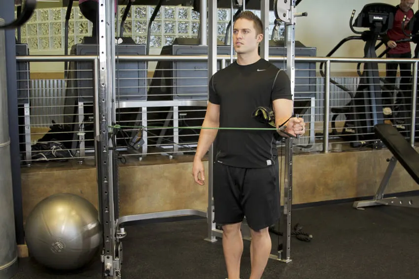 External Rotation with Band — end position