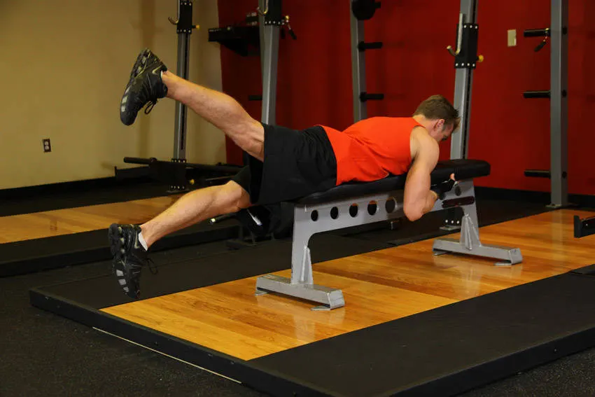 Flutter Kicks — end position
