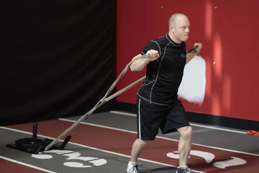 Forward Drag with Press exercise