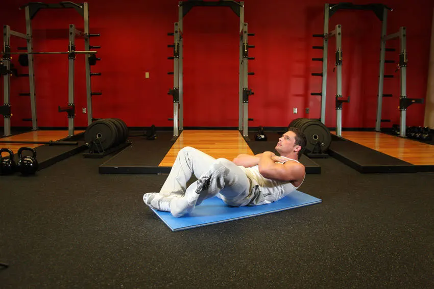 Frog Sit-Ups — end position