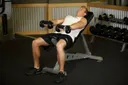 Front Incline Dumbbell Raise exercise