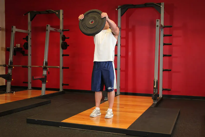 Front Plate Raise — end position