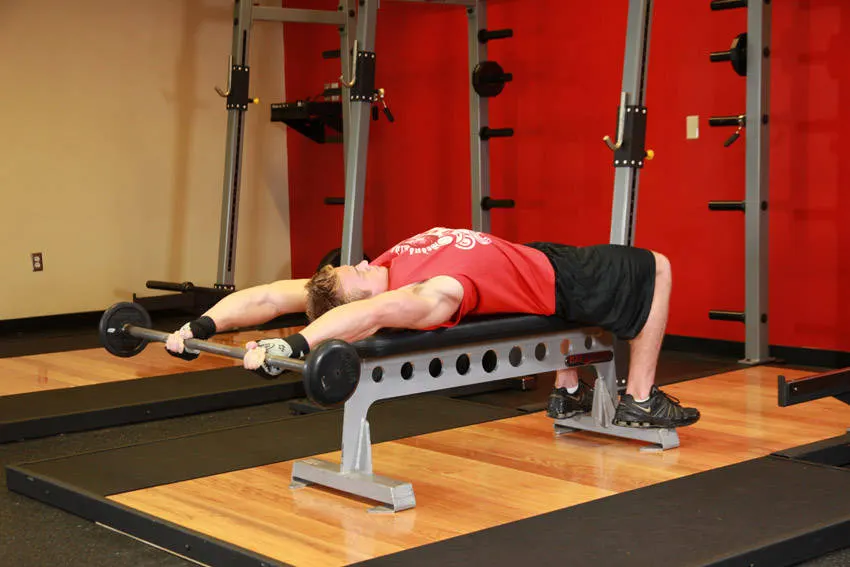Front Raise And Pullover — end position