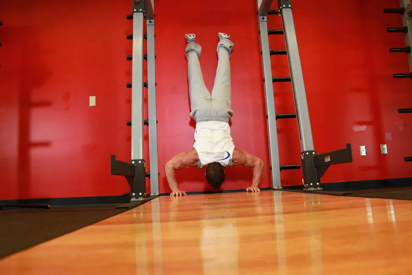 Handstand Push-Ups — end position
