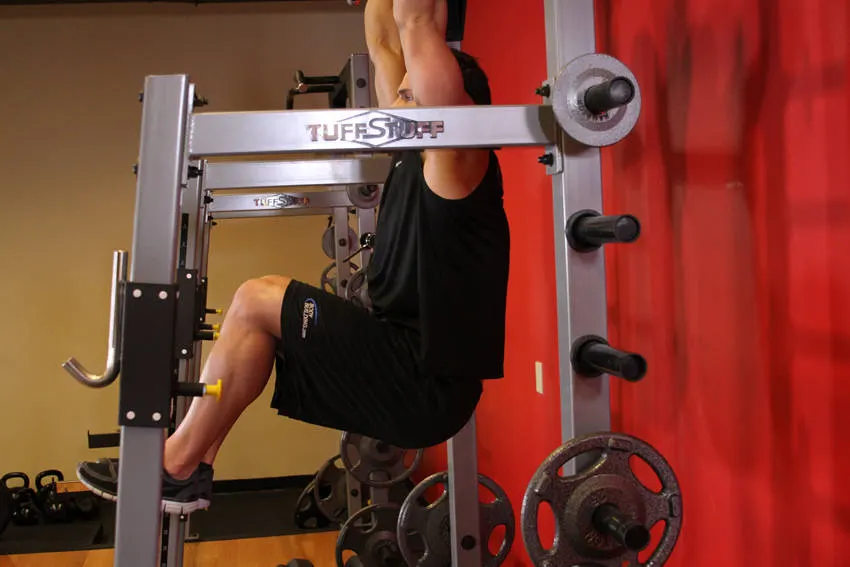 Hanging Leg Raise — end position