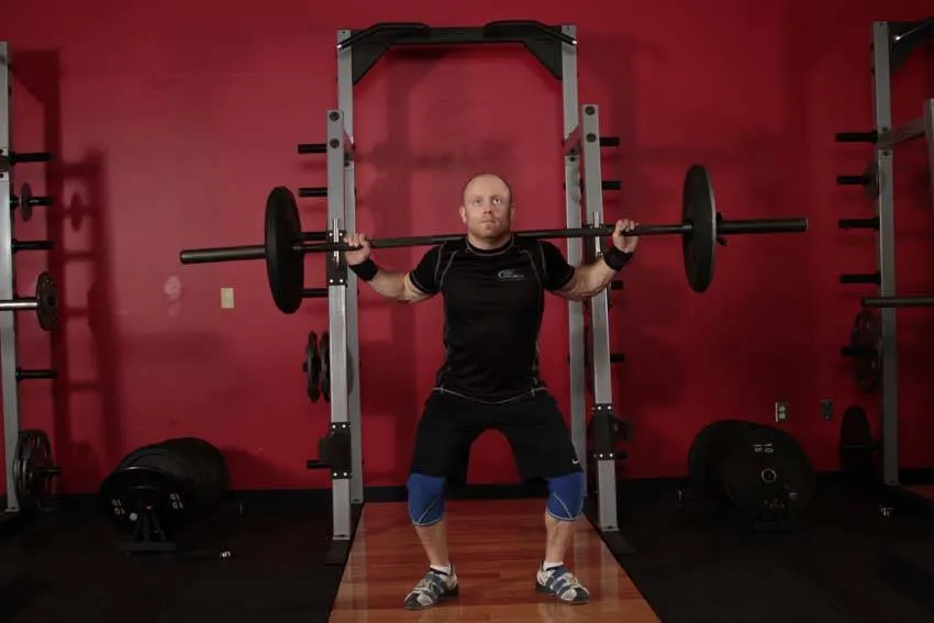 Heaving Snatch Balance — end position