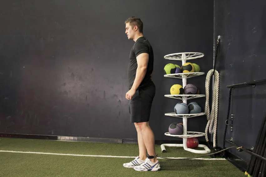 Hip Flexion with Band exercise