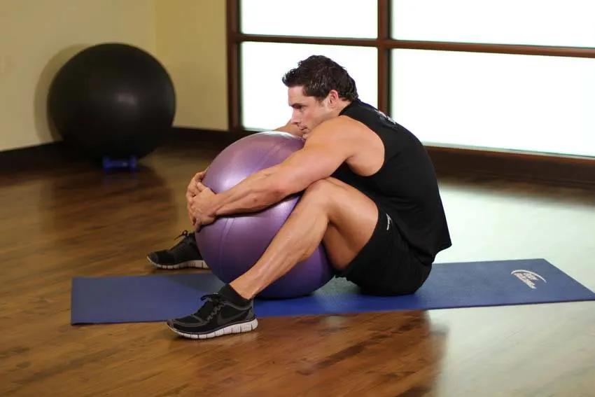 Hug A Ball exercise