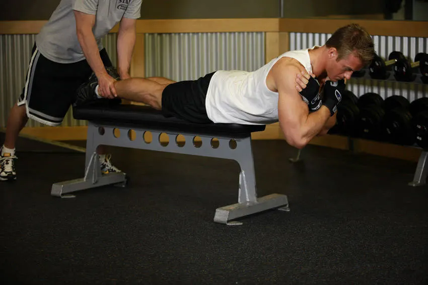 Hyperextensions With No Hyperextension Bench — end position