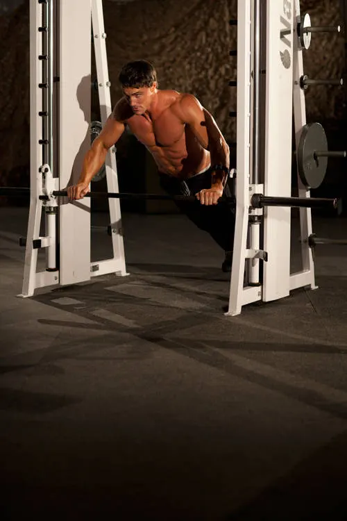 Incline Push-Up Wide — end position